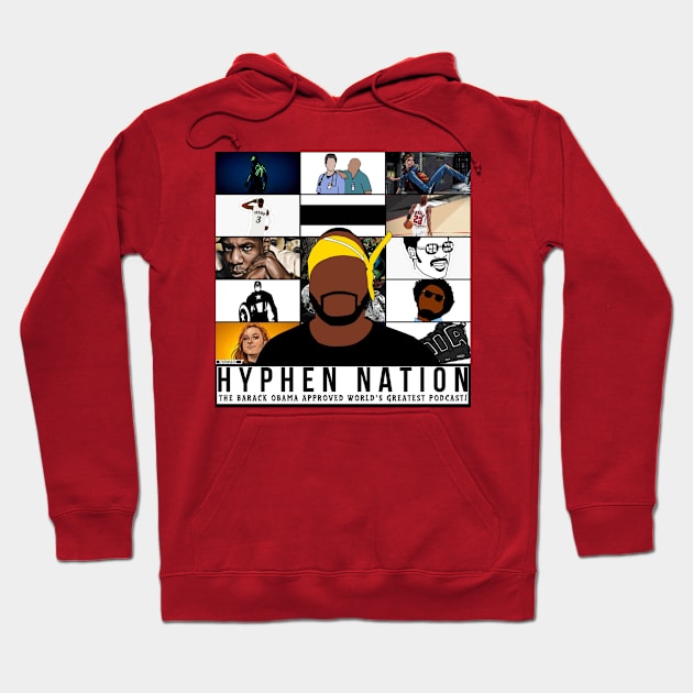 Hyphen Nation Album Cover Hoodie by Hyphen Universe